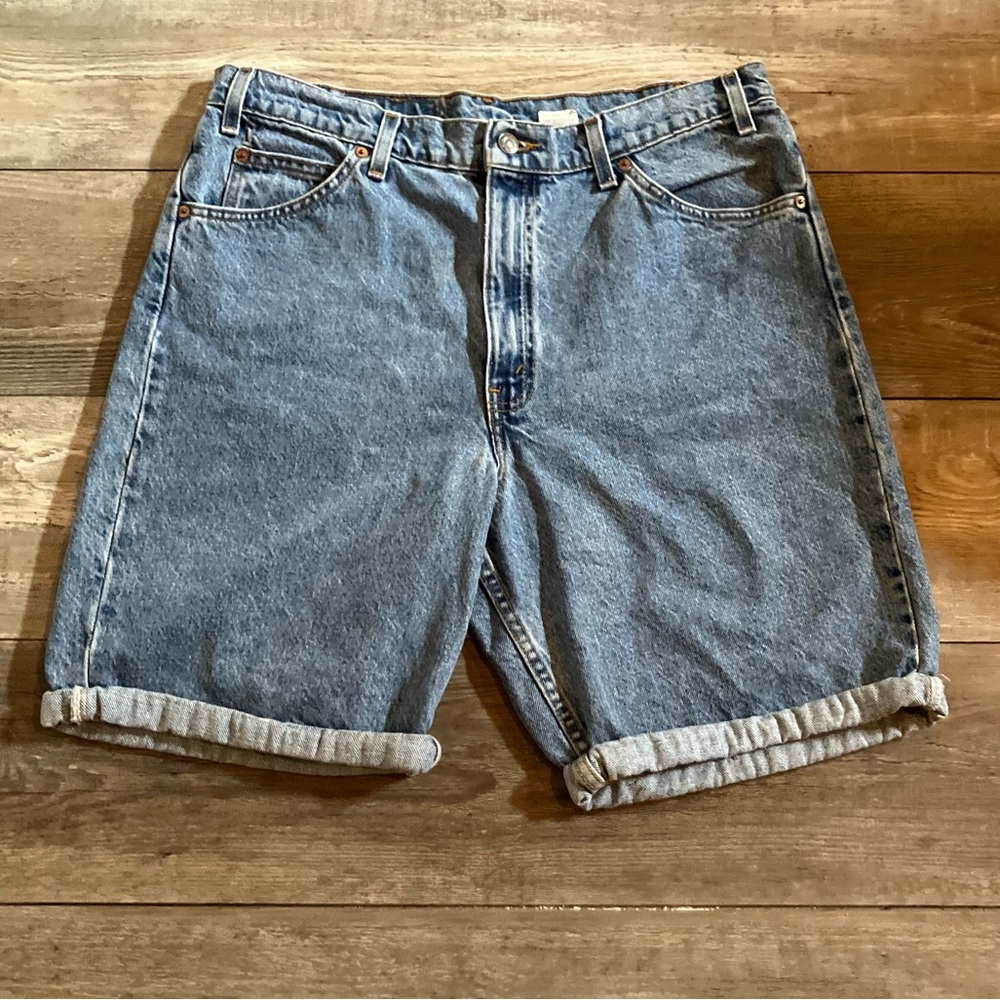Vintage 90’s Orange Tab Levi’s 550 Denim Shorts